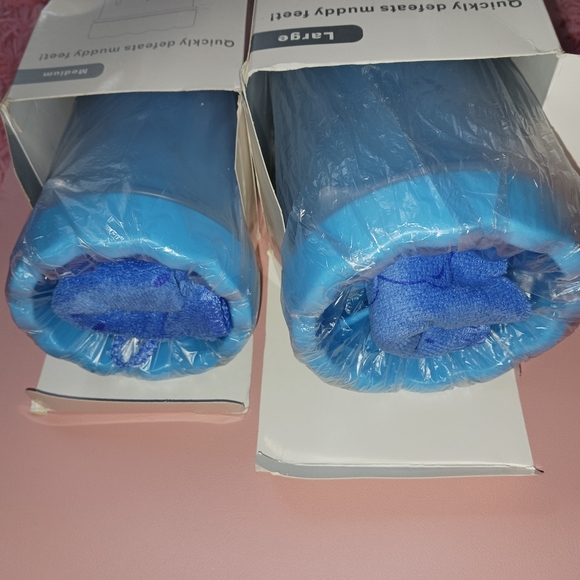 Dog Paw Cleaner - Portable Pet Paw Washer Cup, Silicone Scrabber, Blue, Large - Picture 3 of 11